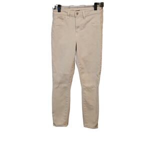 L'AGENCE Margo Skinny High-Rise Granite White Jeans Size 27 Zip Button 5 Pockets